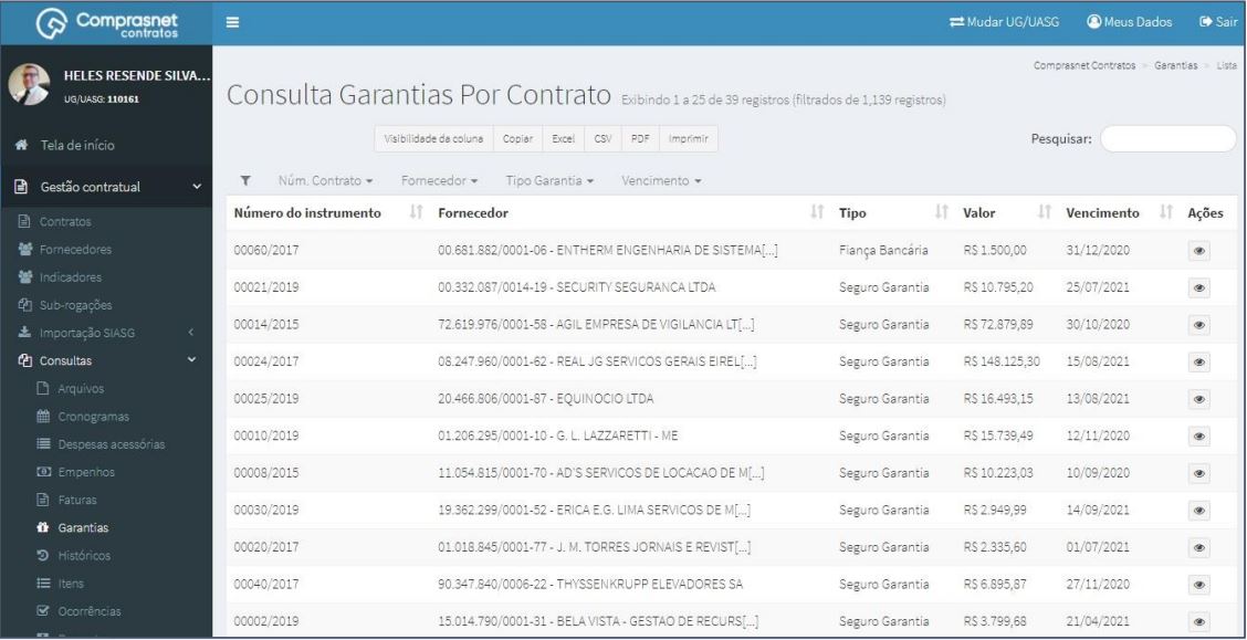 FIGURA 2 - Consulta Garantias de Contratos